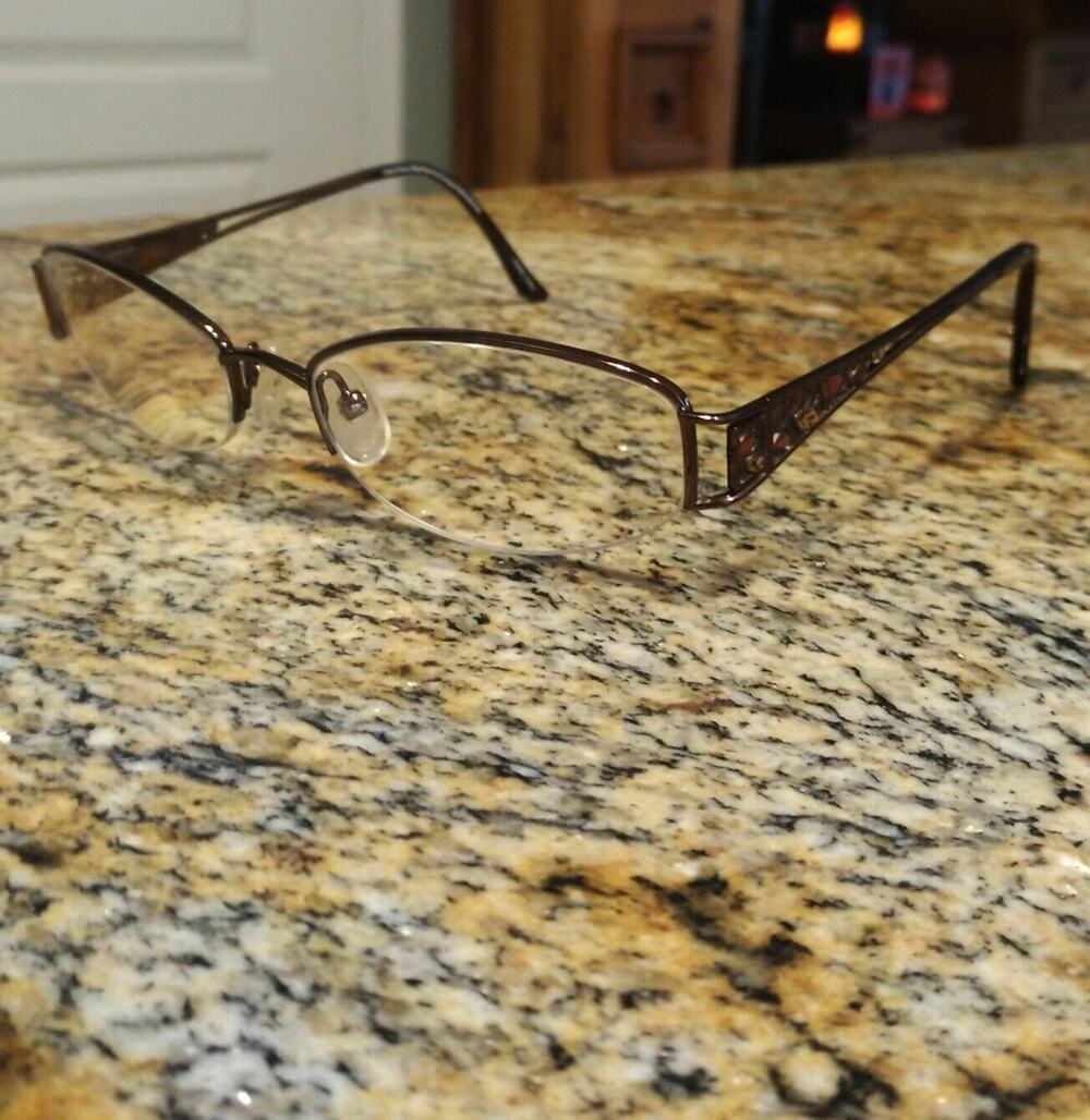 COTE D'AZUR BOUTIQUE Eyeglasses FRAMES EUROPA 126-01 Metal Half-rim 53-18-135